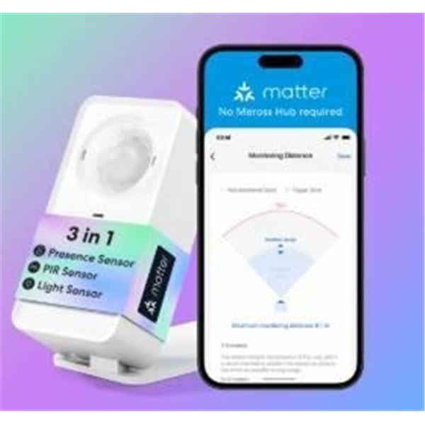 Meross Smart Presence Sensor MS600 with Matter Compatibility