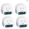 Image 1 : Meross Smart Wi-Fi Plug Mini, Matter-Enabled, 4-Pack