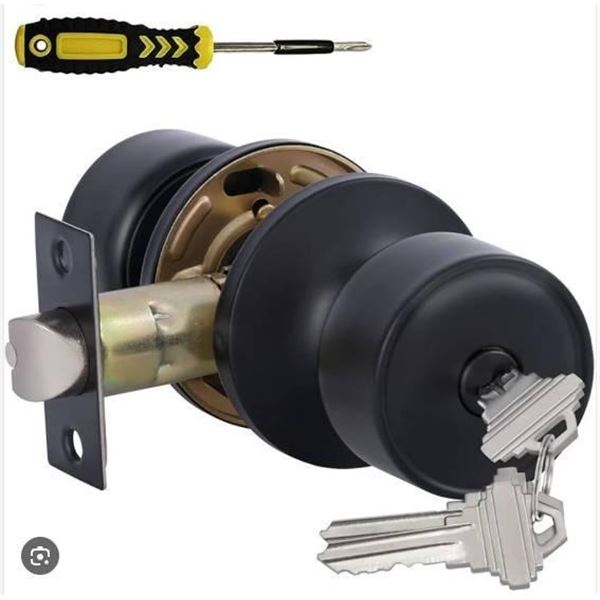 Lanwandeng Door Knobs, 60mm/70mm Backset, Fits 30-50mm Doors