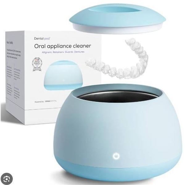 Dental Pod Oral Appliance Cleaner for Retainers, Guards, and Aligners