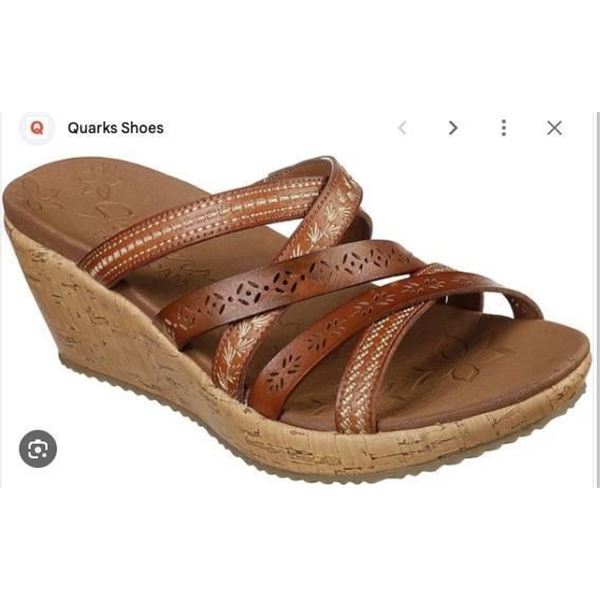 Skechers Cali Beverlee Tiger Posse Sandals, Size 8.5 US Women, 31714/LUG