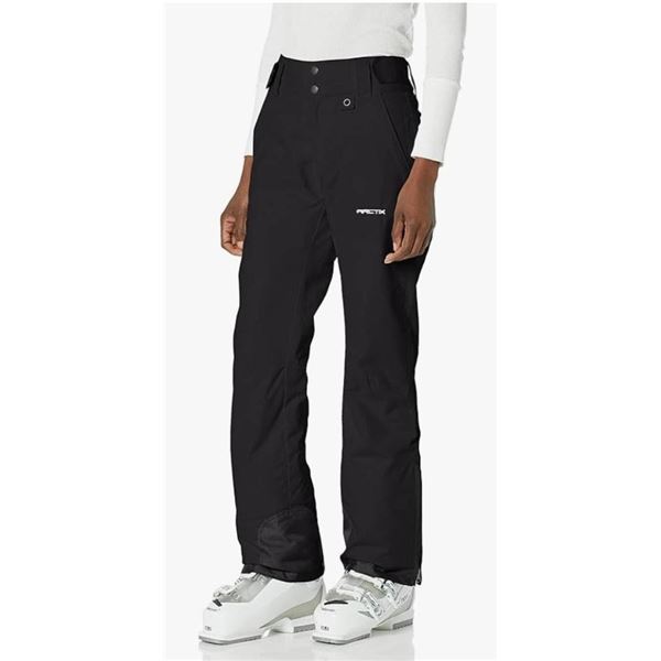 Arctix Women’s Essential Snow Pants, Size Large (12-14), Black, 33-Inch Inseam