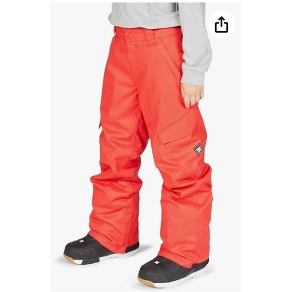 DC Banshee Kids Snowboard Pants Racing Red Sz Large
