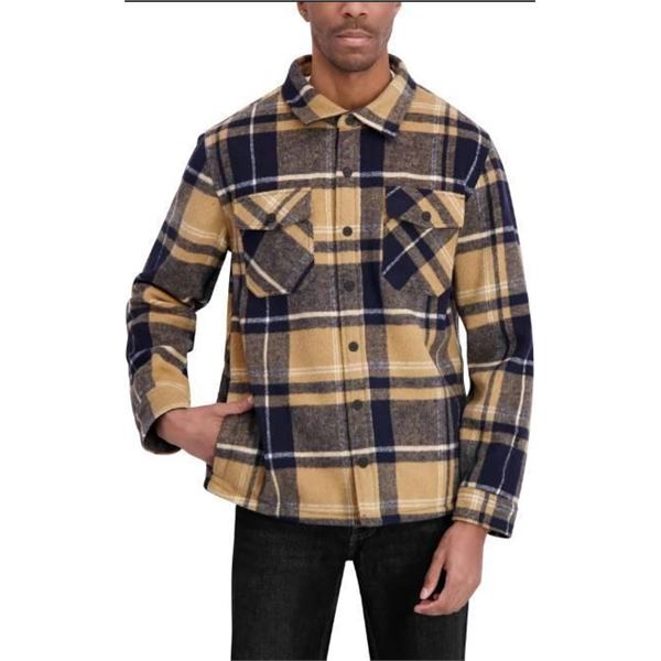 Dakine Medium Men’s Shirt Jacket  Shirt in Tan and Navy