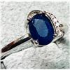 Image 2 : $200, SILVER(2.7g),  SAPPHIRE (1ct) RING, retail value $200