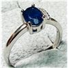 Image 4 : $200, SILVER(2.7g),  SAPPHIRE (1ct) RING, retail value $200