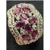 Image 1 : $400, SILVER(6.5g),  GARNET (APP 2ct) RING, retail value $400