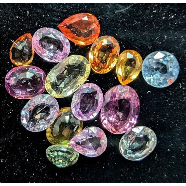 $200, NATURAL FANCY COLOR SAPPHIRE ASSORTEF SIZE (APP 3ct)GEMSTONE, retail value $200