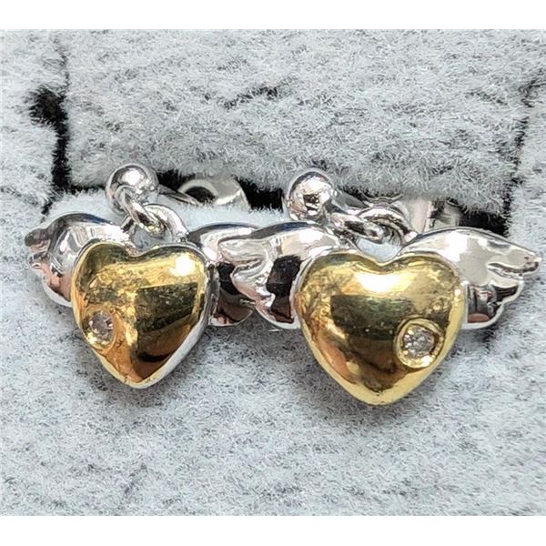 $180, SILVERDIAMOND (0.01ct) EARRING, retail value $180
