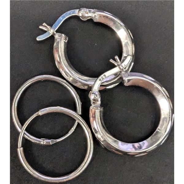 $50, SILVER 2 PARIS HOOP EARRING, retail value $50