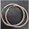 Image 1 : $50, SILVER HOOP 33MM EARRING, retail value $50