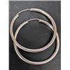 Image 2 : $50, SILVER HOOP 33MM EARRING, retail value $50