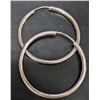Image 3 : $50, SILVER HOOP 33MM EARRING, retail value $50