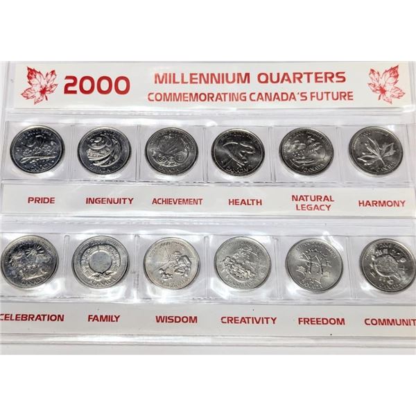 MILLENNIUM 25CENT SETCOIN, retail value .