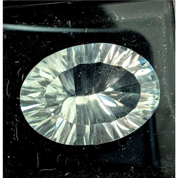 $260,  LASER CUT WHITE TOPAZ (13ct) GEMSTONE, retail value $260
