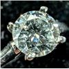 Image 1 : $2835, PLATINUM PT950 LAB DIAMOND (0.76ct)RING, size 5, appraised value $2835, ring resizeable for $