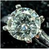 Image 2 : $2835, PLATINUM PT950 LAB DIAMOND (0.76ct)RING, size 5, appraised value $2835, ring resizeable for $