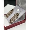 Image 2 : Sterling Silver Smoky Quartz Earrings -APPRAISED $1650