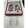 Image 5 : Sterling Silver Smoky Quartz Earrings -APPRAISED $1650