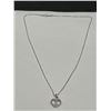 Image 4 : Ladies Silver Diamond Heart Lock Pendant Set -APPRAISED $1315