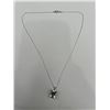 Image 4 : White Topaz Solitaire Pendant & Chain- APPRAISED $1085