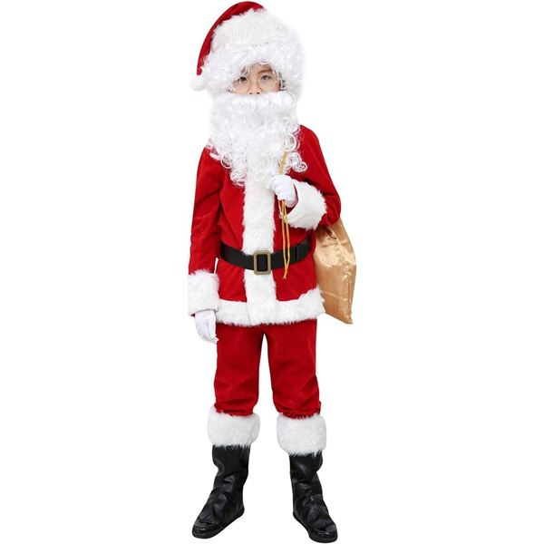 ELFJOY Children’s Classic Santa Claus Costume, Size M