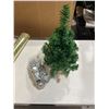 Image 2 : Miniature Artificial Green Christmas Tree with Decorative Accessories