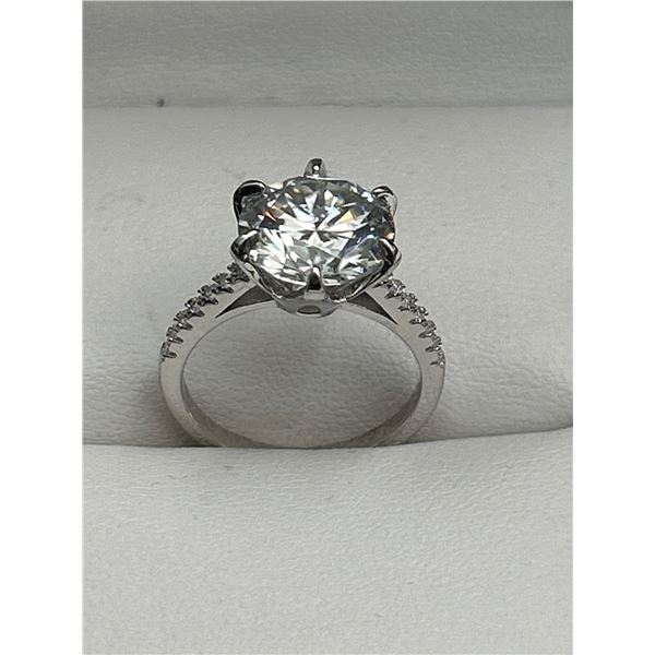 $3145 APPRAISED 5.00 CARAT BRILLIANT CUT SOLITAIRE RING