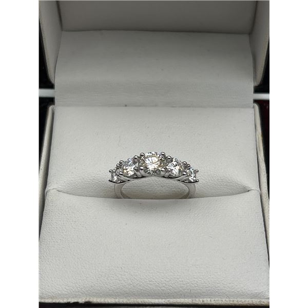 $2100 APPRAISED 3.60 CARAT 5 STONE ANNIVERSARY RING