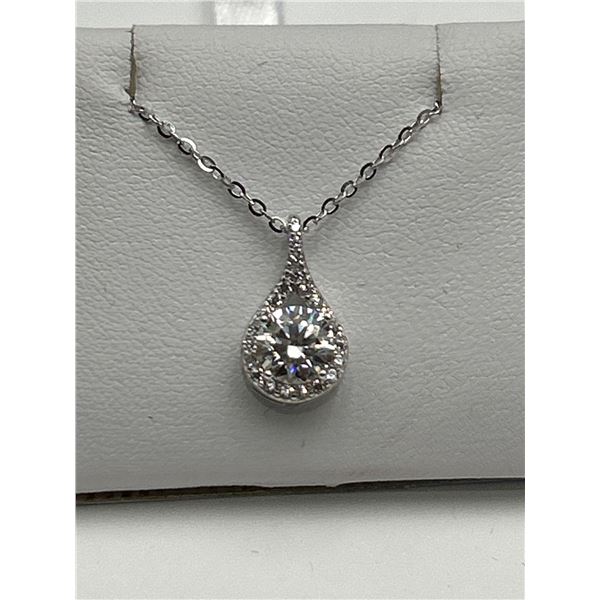 $980 APPRAISED 1.00 CARAT TEAR DROP SOLITAIRE PENDANT