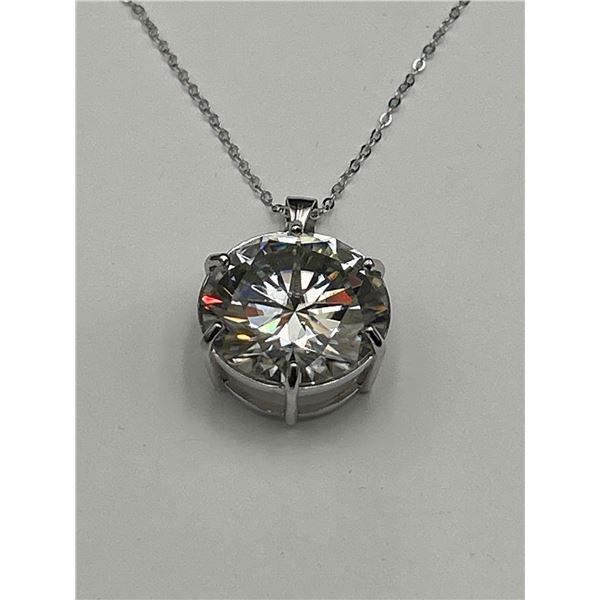 $7560 APPRAISED 20.00 CARAT BRILLIANT CUT SOLITAIRE PENDANT