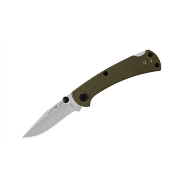 Buck 0112GRS3-B Folding Hunter Knife with Green Handle – Made in USA