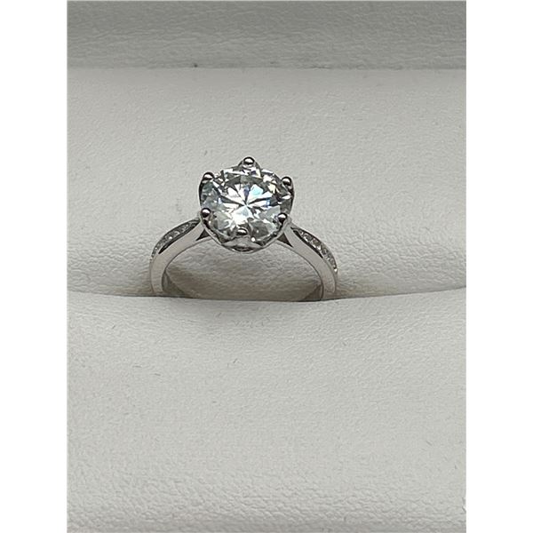 $1800 APPRAISED 3.00 CARAT MOISSANITE SOLITAIRE RING