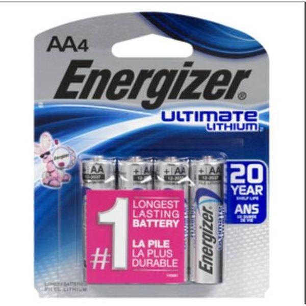 Lot of 6 Energizer Ultimate Lithium AA Batteries Packs of 4