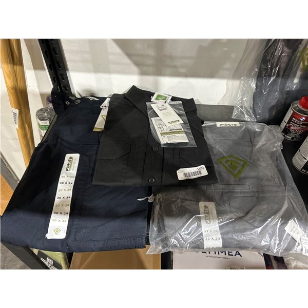 Lot of Men’s First Tactical Velocity Series Tactical Shirts and Pants Assortment