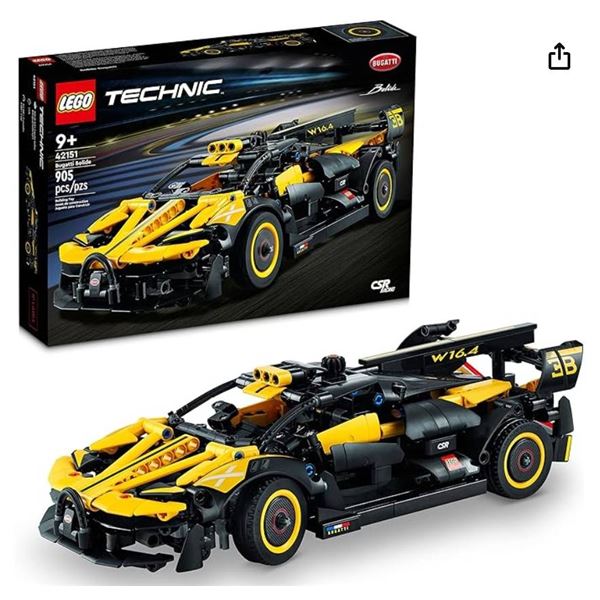 LEGO Technic Bugatti Bolide Set 42151 with 905 Pieces