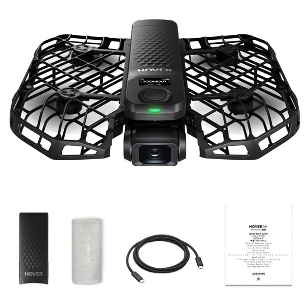 HOVERAir X1 PRO 4K Action Flying Camera, Foldable Drone with Camera with 42 KM/H Follow Speed, 10+ F