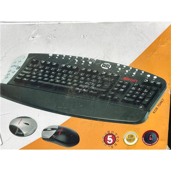 Mercury Office Wireless Keyboard & Mouse Set