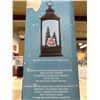 Image 3 : Holiday Lantern with LED Light and Snowman Scene – 6H Timer Feature