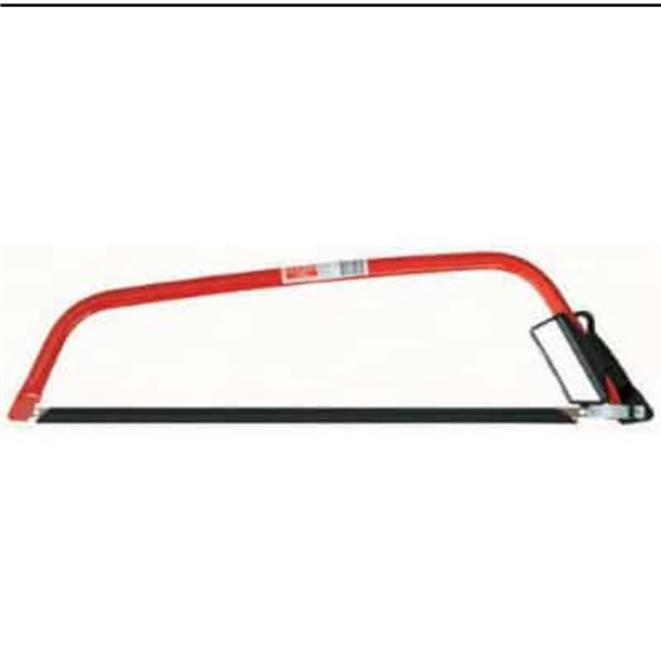 Red and Black Handheld Hacksaw with Metal Frame