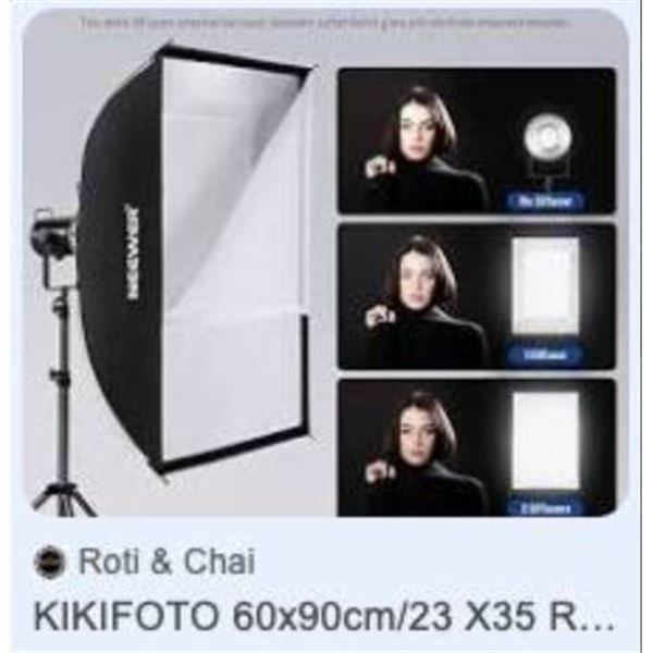 Kikfoto 60x90cm Video Shooting Equipment in Black
