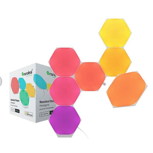 Nanoleaf Shapes Hexagons Smarter Kit with 7 Light Panels