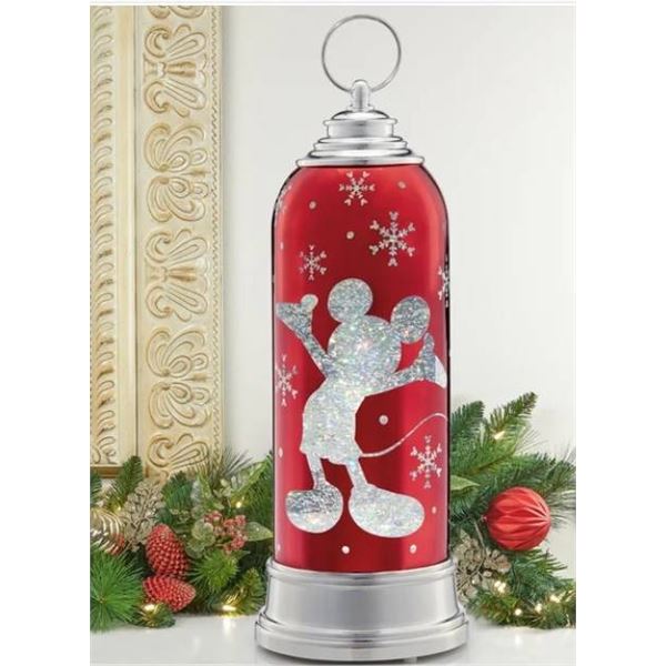 Disney Holiday Laser Engraved Lantern with LED light, Red