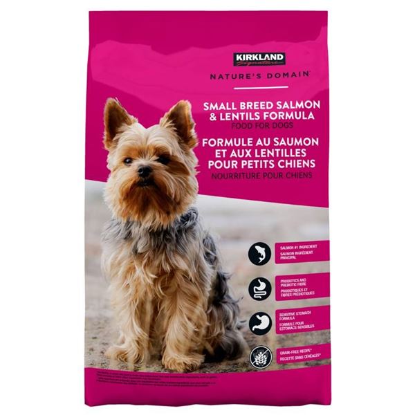 Small Breed Salmon and Lentils Formula Dog Food, 9.07 kg