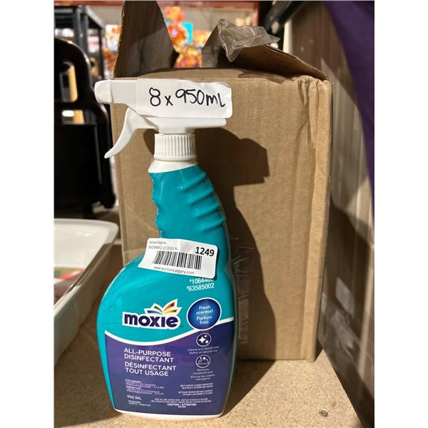 Moxie All-Purpose Disinfectant 950 mL Spray Bottles, Case of 8