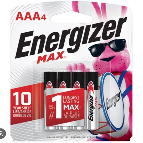 Lot of 8 Energizer Max AAA 4 Pack Batteries