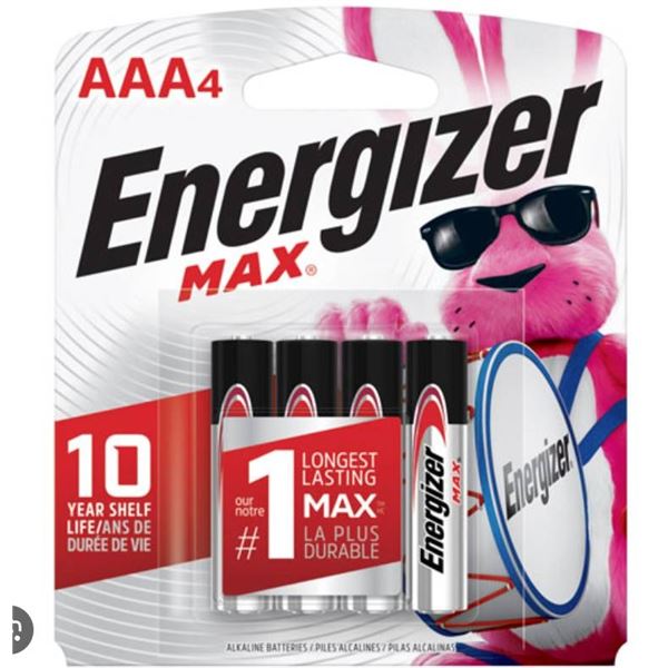 Lot of 8 Energizer Max AAA 4 Pack Batteries