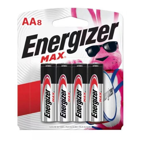 Lot of 5 Energizer MAX AA 8 Pack Alkaline Batteries