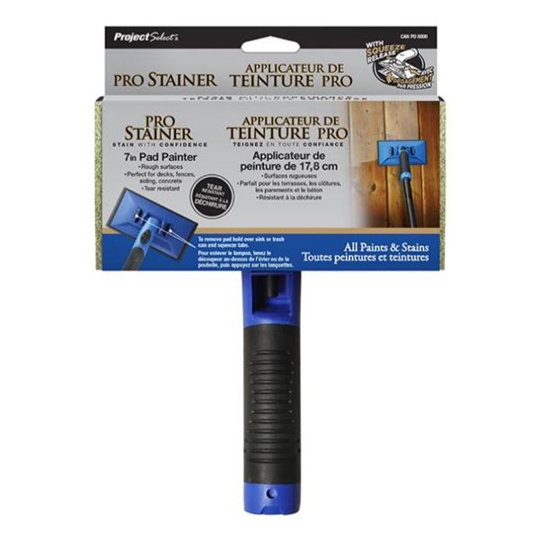 Project Select Paint and Stain Applicator – Use on Rough Surfaces – Threaded Handl
