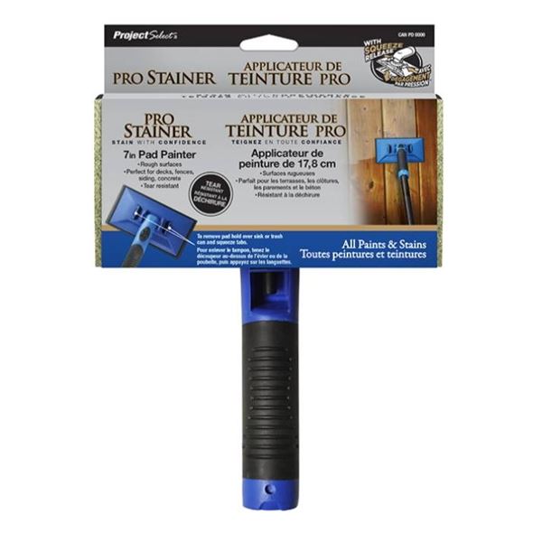 Project Select Paint and Stain Applicator – Use on Rough Surfaces – Threaded Handl